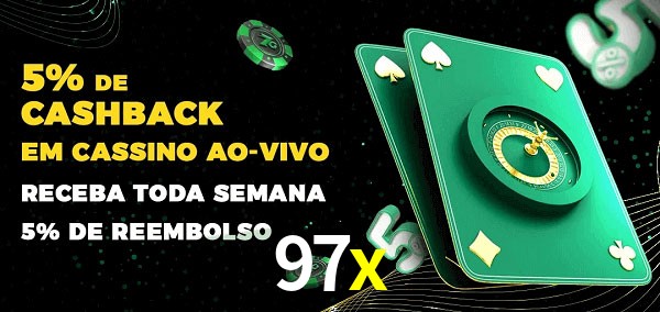 Promoções do cassino ao Vivo 97x